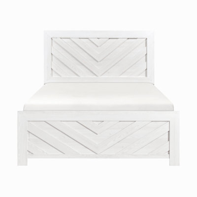 Contemporary Panel Bed Wooden Bedroom Furniture