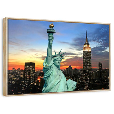 Statue Of Liberty And Skyline