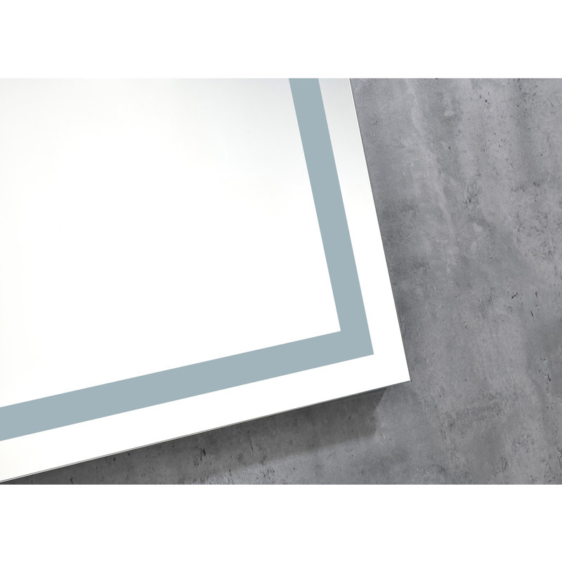 Led Lighted Bathroom Mirror 26*38 - High Lumen, Fog Control, Dimmer, Shatterproof, Aluminium, White Vanity Fog, ,, 38" x 26"