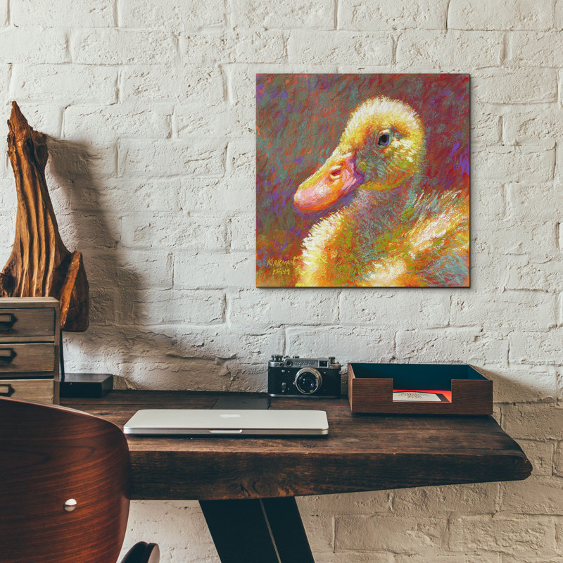 "Ducky" par Rita Kirkman, H 12 po x l 12 po x P 0,13 po