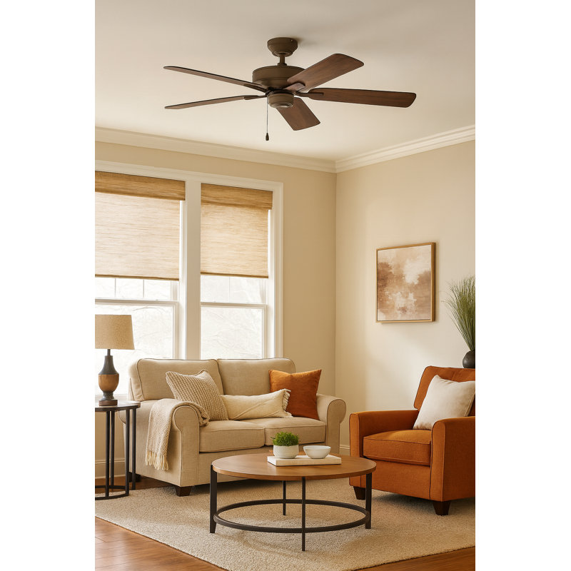 Ventilateur de plafond 52 pales 52 po Metro, Bronze mat métallique