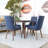 Ruchi 4 - Person Solid Wood Top Four Leg Dining Set-1150709312-1150709326