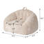 Fauteuil à billes ergonomique avec accoudoirs - Canapé de jeu en mousse viscoélastique de 47 po, support robuste de 400 lb, méridienne pour salon / chambre à coucher / dortoir
