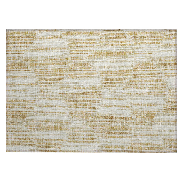 Alleson Washable Striped Indoor / Outdoor Rug