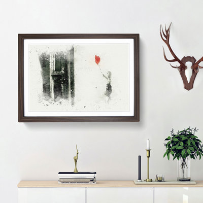 Girl with Balloon by Banksy - Picture Frame Graphic Art Print