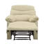 Fauteuil lounge électrique en microfibre beige