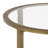Jordyan 24" Glass And Distressed Iron Round End Table With Shelf-1492832622