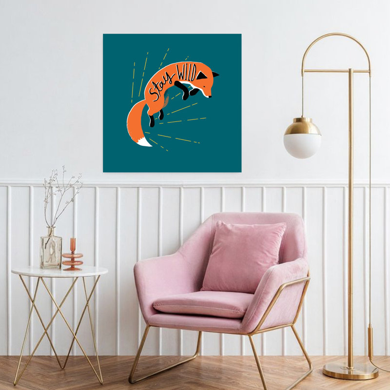 «Stay Wild», art urbain contemporain, H 32 po x l 32 po