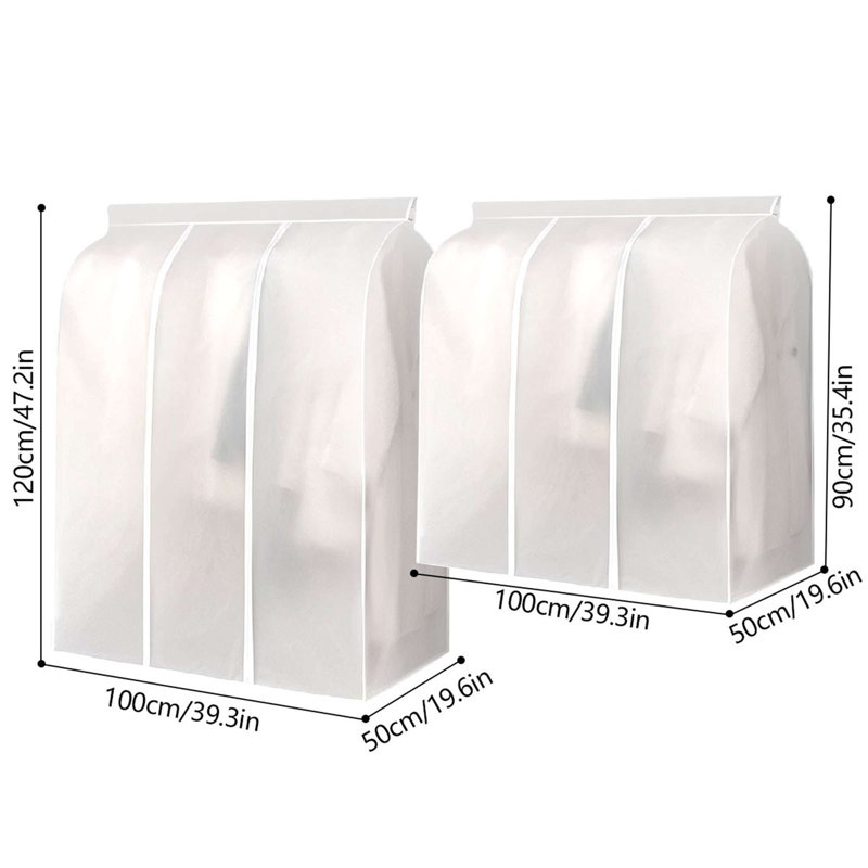 Housse de rangement suspendue pour vêtements, H 35,4 po x l 39,3 po x P 19,6 po