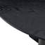Table de salle à manger ronde en bois aggloméré noir, pieds en dégradé noir et blanc avec base en croix, table de cuisine compacte pour 2 à 4 personnes pour les petits espaces