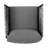 Cozy Patio Chair With Contemporary Design And Faux Rope, Aluminum Frame, Dark Gray Cushions, Machine-Washable, Wide Seat Club For Patio, Design, Black Accents, Seat, Removable, Flared Arms, Removable