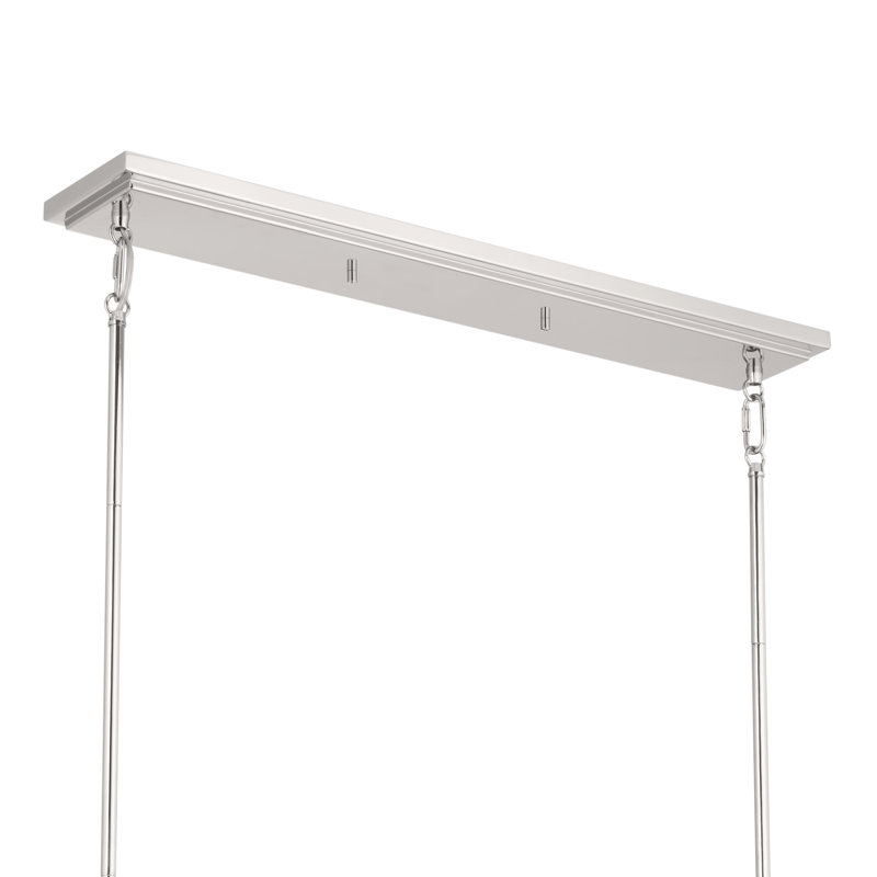 Zeesha 10 - Light Kitchen Island Pendant, Silver