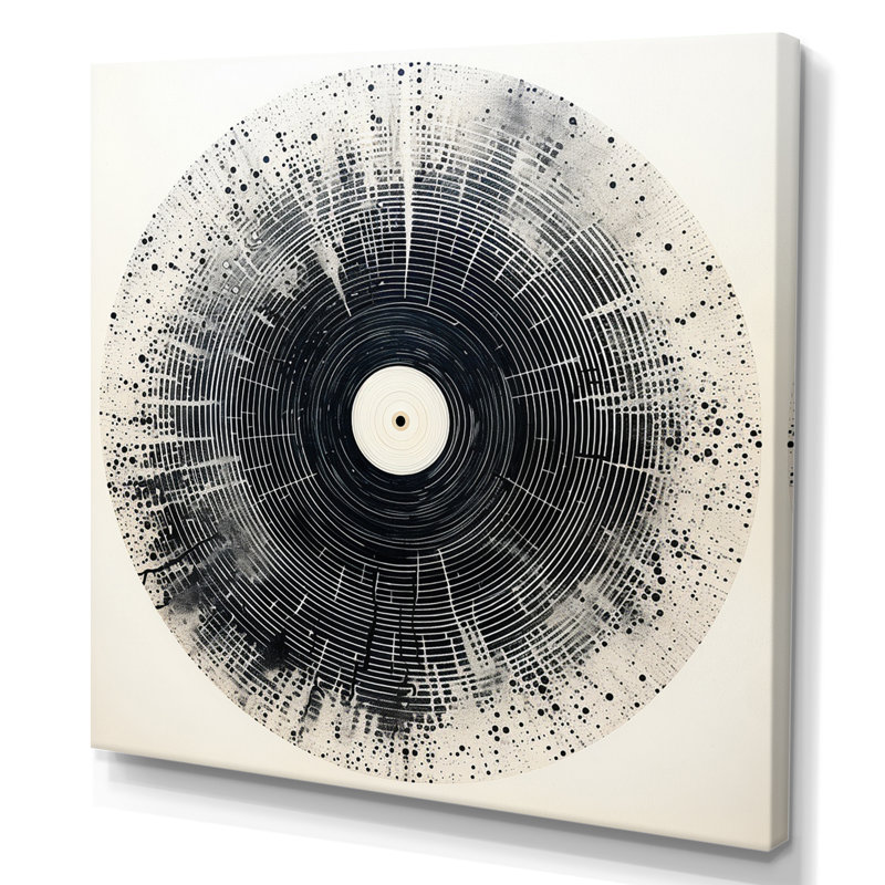 Vinyle disque vinyle Serenade III, H 30 po x l 30 po x P 1 po, Toile tendue