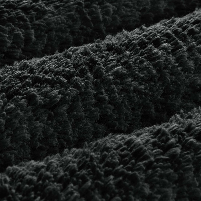 1 PCS 100% Cotton Tufted 3000 GSM Reversible Bath Rug, 24" L x 17" W, Black
