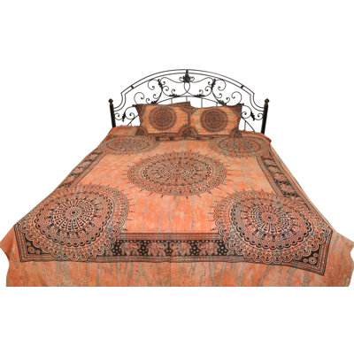 Gujarat Cotton Floral Coverlet