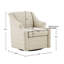29,85 po Fauteuil oscillant large brun clair avec fauteuil en bois massif et coussin à 360 degrés