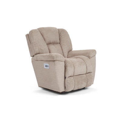 Maverick Power Rocking Recliner w/ Headrest and Lumbar