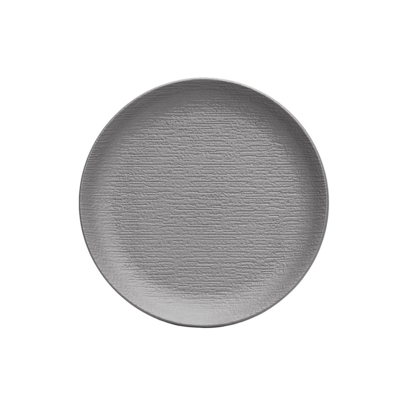 Trama Melamine Salad/Dessert Plate, Charcoal