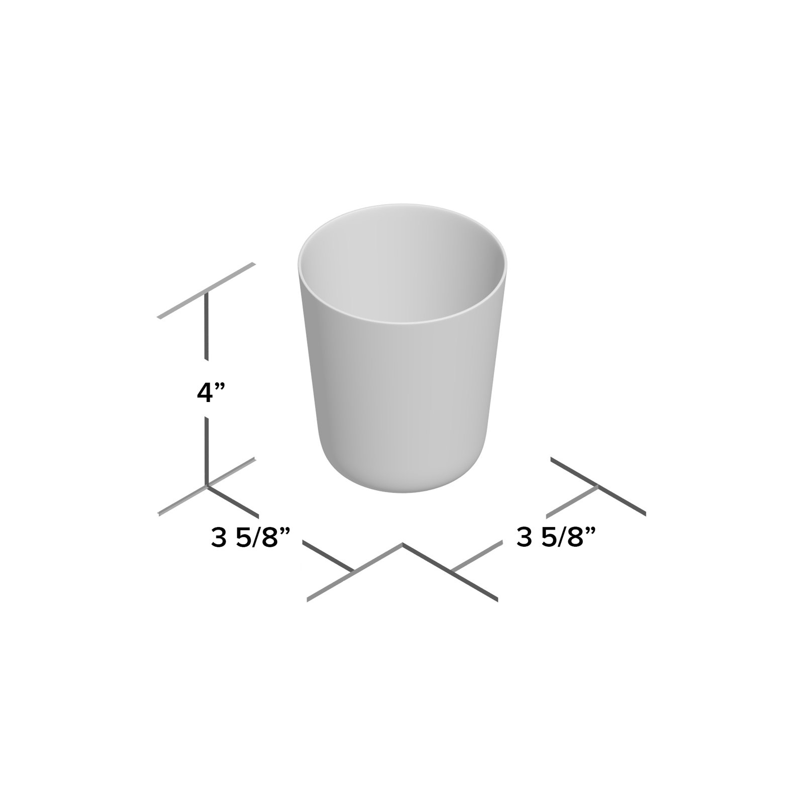 Plastic Whiskey Glass, Clear