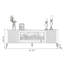 Foyer en bois manufacturé beige-118474733