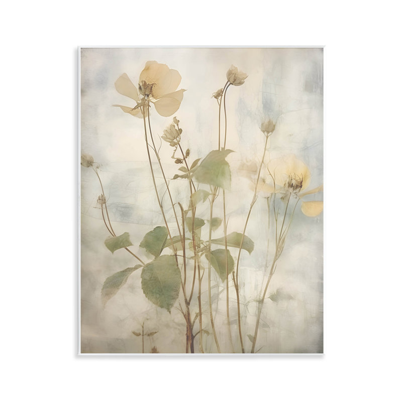 Soft Botanicals Pattern Wall Plaque Art by Lettered and Lined
