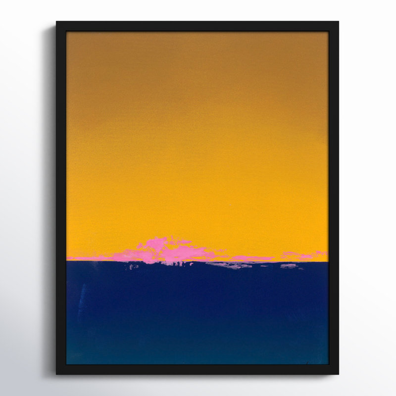 Horizon 1 Print by Lee Lessem, 30" H x 24" W x 1.25" D, Black