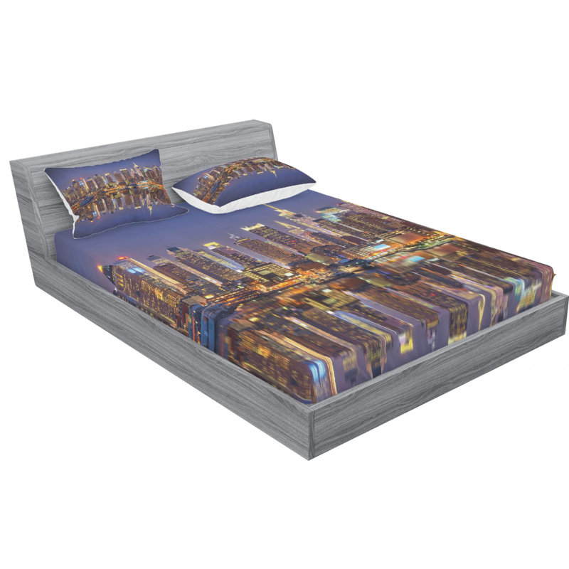 Microfiber Sheet Set, Full/Double Sheet Set with Fitted Sheet