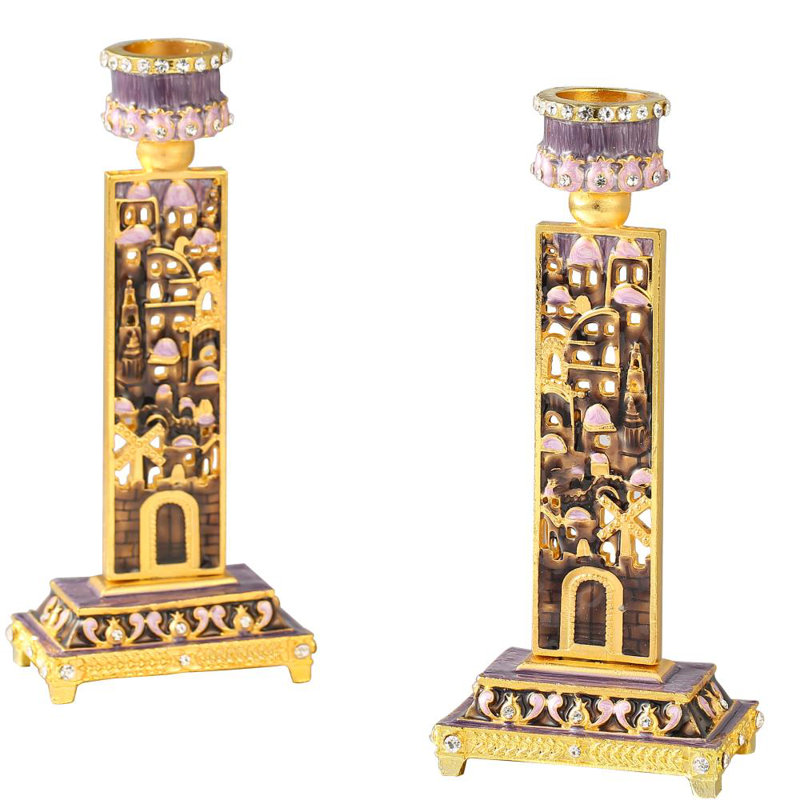 5.5'' H Crystal Tabletop Candlestick