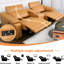 Brown 3 Modular Leather With 2 Cup Holders And Electric Recliner, Comfortable Sectional For Living Room, Modern Design Small Spaces, Breathable High Sponge, Built-in Storage Design,