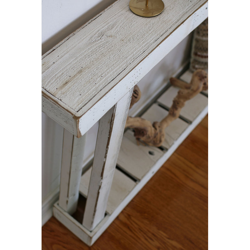 Bryin 46'' Unfinished Solid Wood Console Table