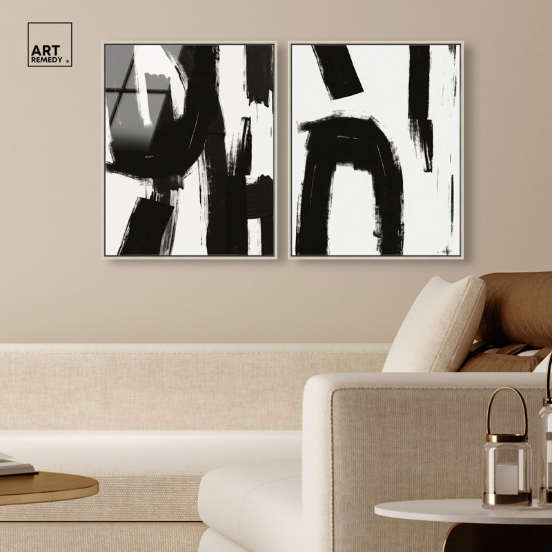«Lift Machine & B W Machines», ensemble de décorations murales Boho par Art Remedy, cadre argenté, 20 x 24, H 25 po x l 21 po