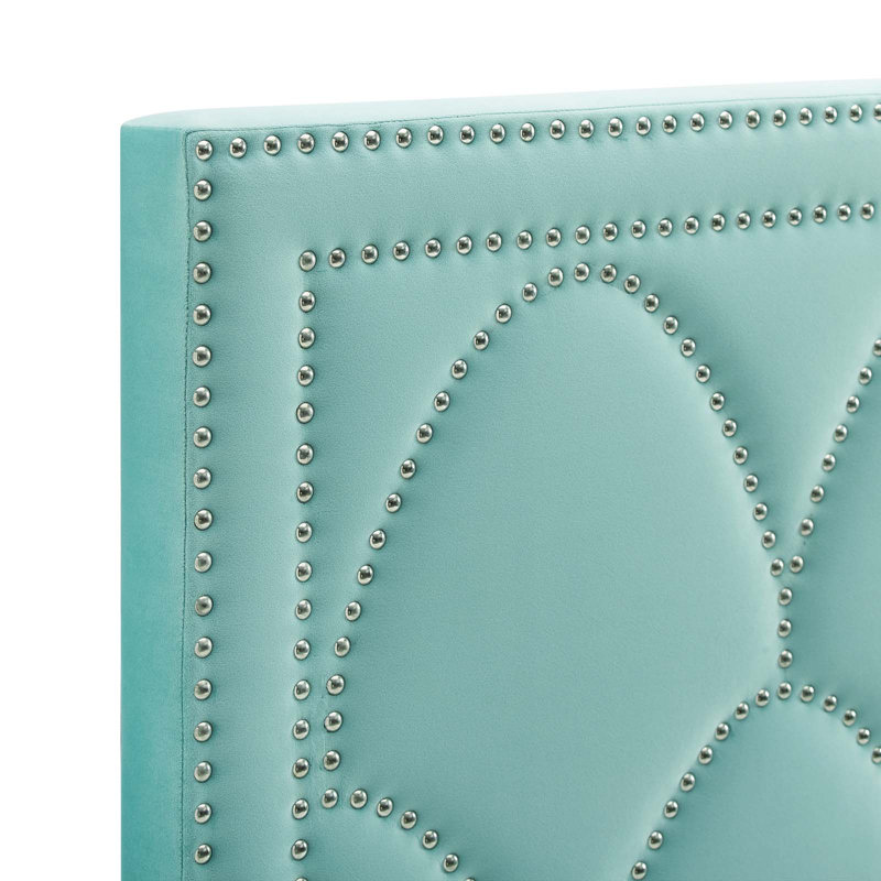 Modway Greta Performance Velvet Headboard, Mint, King