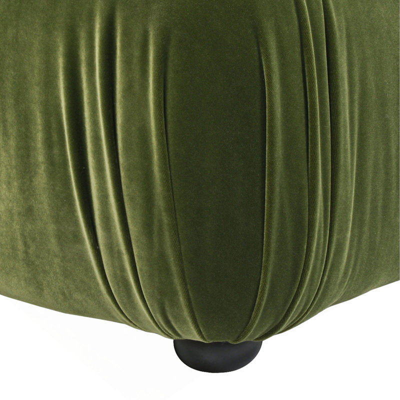 Repose-pieds modulaire 36 "moderne à bulles 36", Velvet, Vert olive