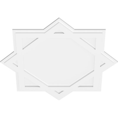 Médaillon de plafond contemporain en PVC de qualité architecturale 18 po x P 10 po x P 1 po Axel