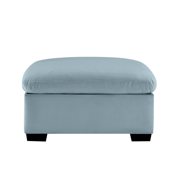 Repose-pieds avec rangement Cloudies, Bleu