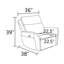 Fauteuil inclinable en cuir respirant gris clair