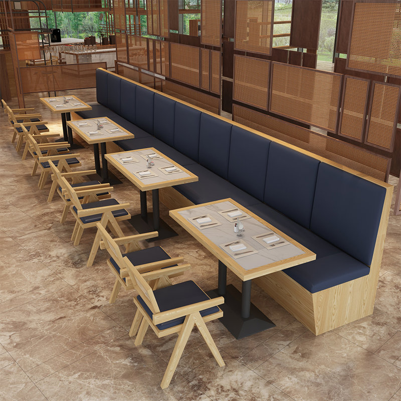Banc rembourré en similicuir restaurant Cafe Bakery