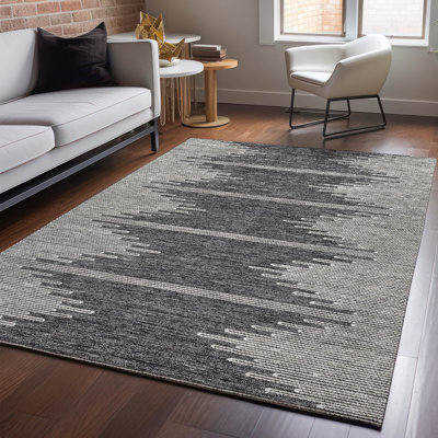 Premium Machine Washable Cerrito Charcoal Rug