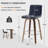 Mariea Swivel Faux Leather Wood Bar & Counter Stool-1191645850-1194856980