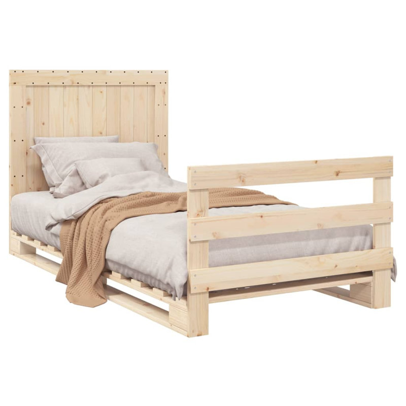 Niccolo Solid Wood Bed, DE Size - 100 x 200 cm
