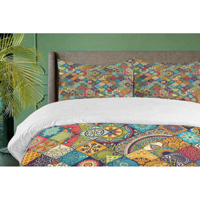 Modern & Contemporary Polyester Duvet Cover, Twin Duvet Cover + 1 Standard Sham