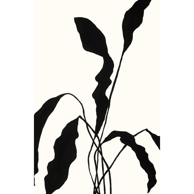 Silhouetted Flower 2 Print by Hable Construction, 55'' H x 37'' W