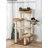 51.18" Natural Colour Standard Solid Wood Cat Tree