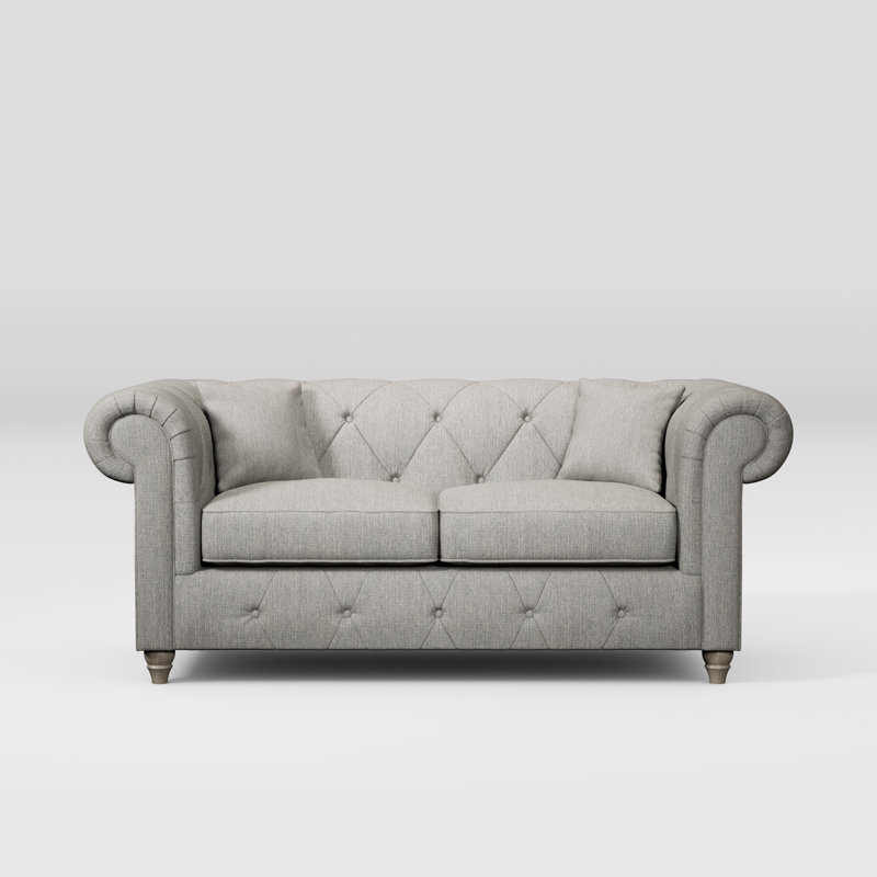 Ellrich 2 Seater Sofa, Washed Oak, Granite