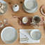 Assiette à hors-d'œuvre en grès de 6,75 po, ensemble de 4