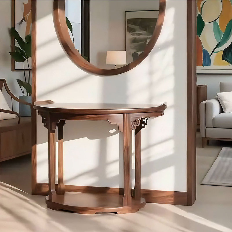 Nouvelle table de véranda en bois de style chinois, H 35,4 po x l 47,2 po x P 15,7 po