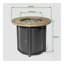 Table ronde avec foyer au propane 30 po et pierres de lave-1791829680