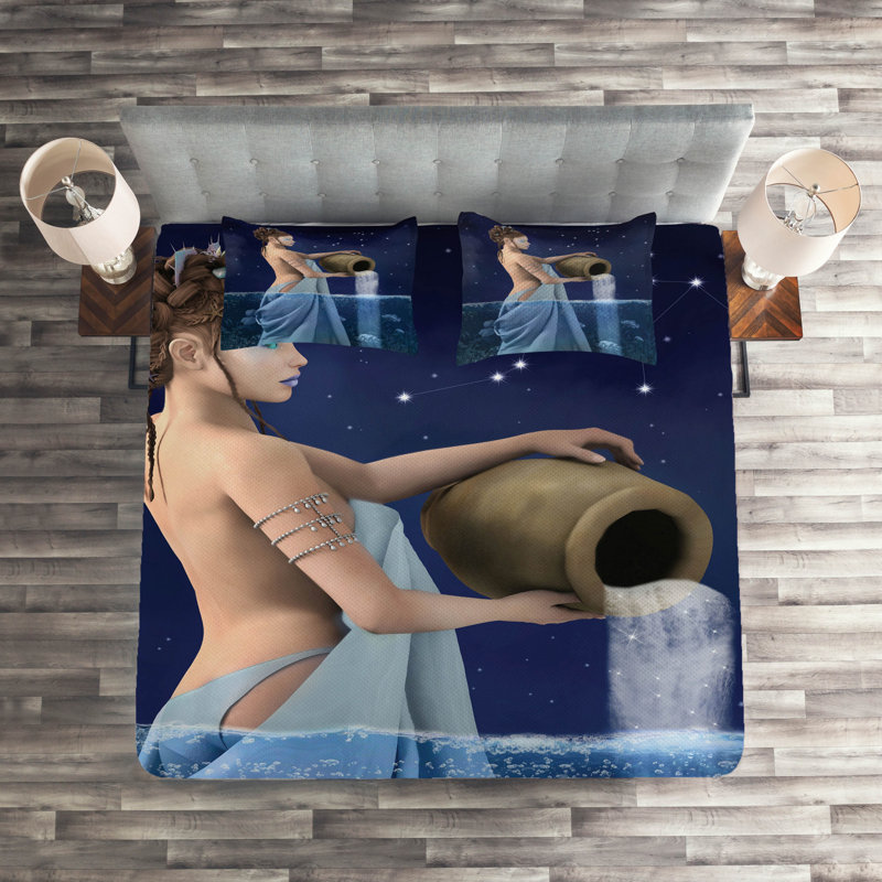 Eclectic Coverlet, King Bedspread + 2 Shams