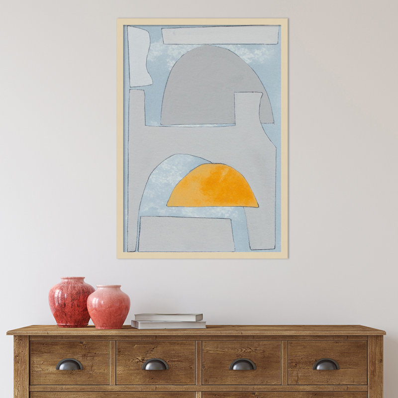 Elements Of The Chateau VI by Rob Delamater, 33" H x 23" W x 1" D, Natural