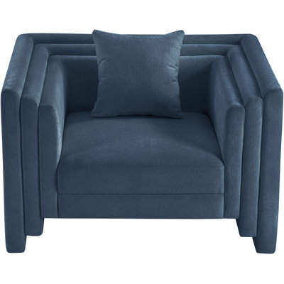 Jalice Chenille Fabric Upholstered Chair